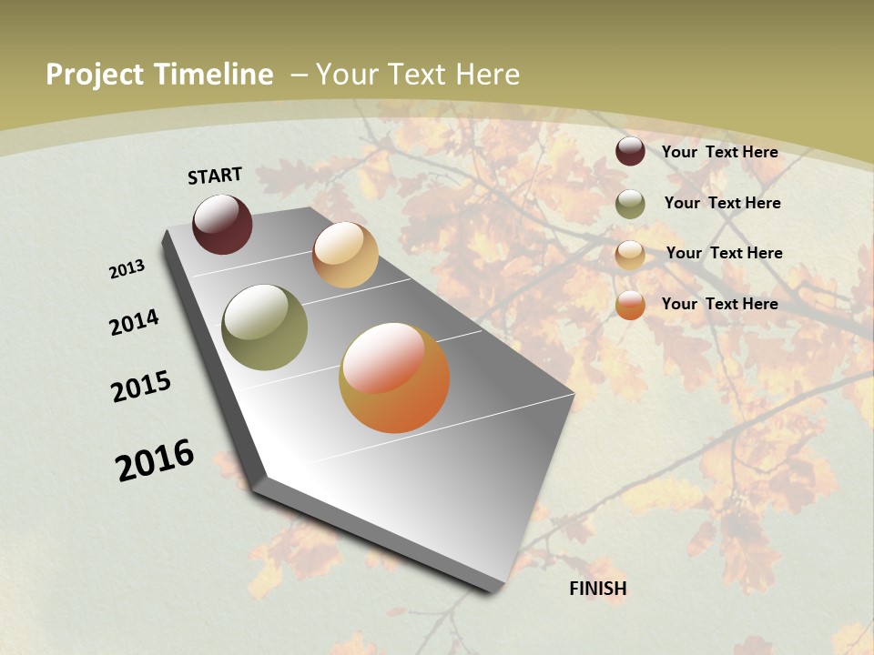 Outdoors Gold Vignette PowerPoint Template