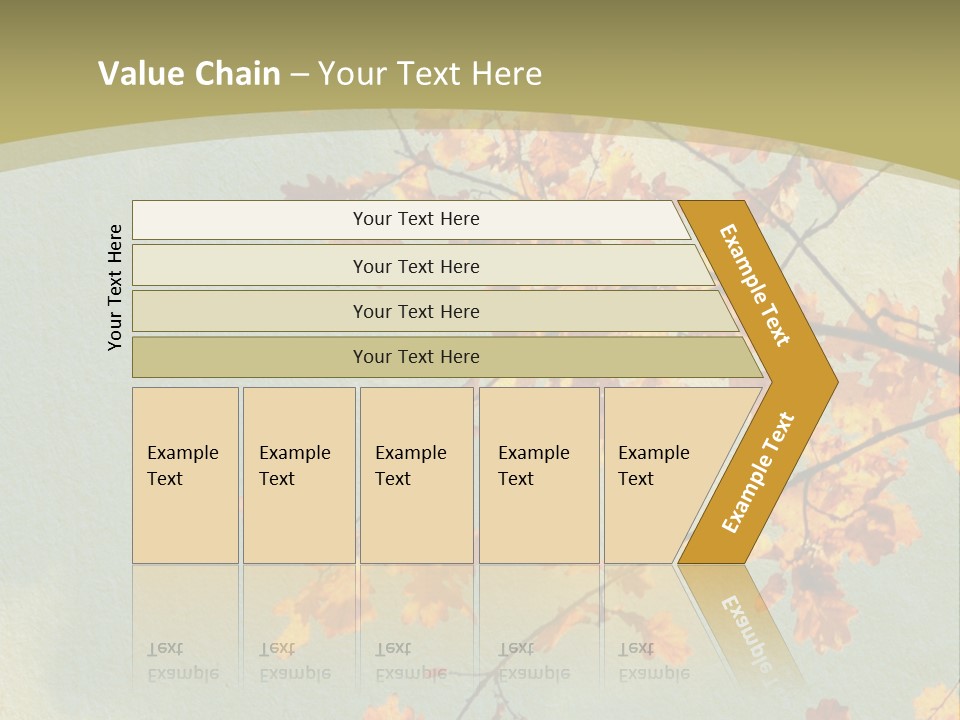 Outdoors Gold Vignette PowerPoint Template