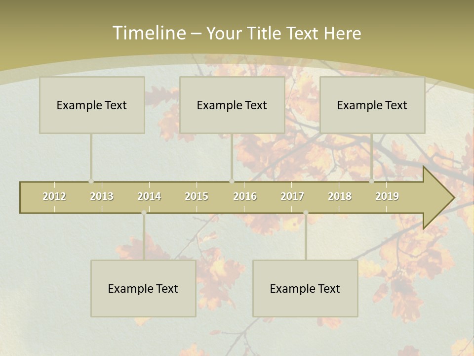 Outdoors Gold Vignette PowerPoint Template