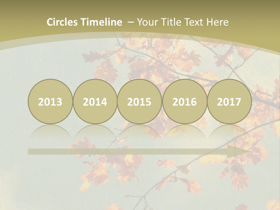 Outdoors Gold Vignette PowerPoint Template