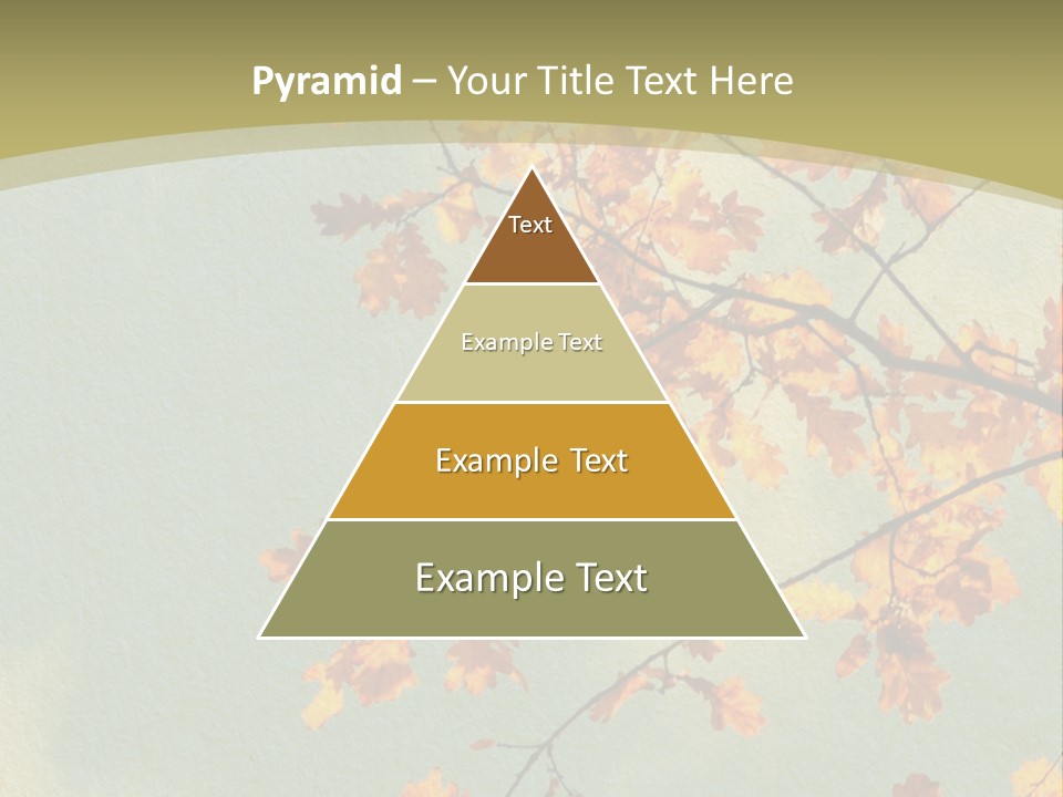 Outdoors Gold Vignette PowerPoint Template