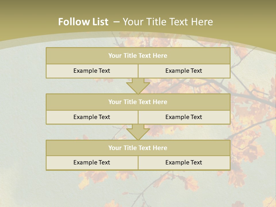 Outdoors Gold Vignette PowerPoint Template