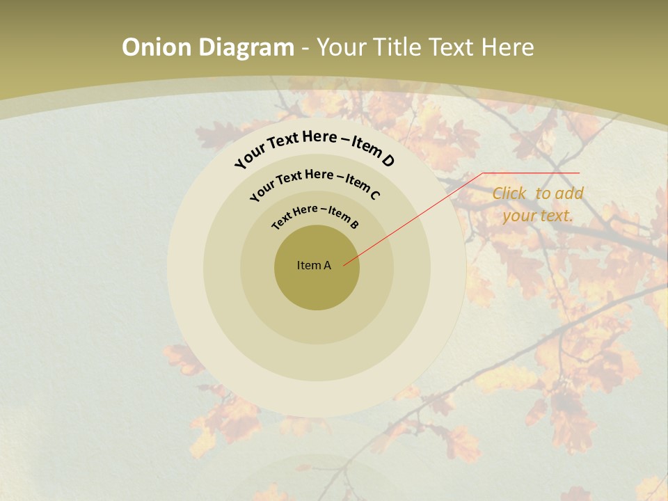 Outdoors Gold Vignette PowerPoint Template