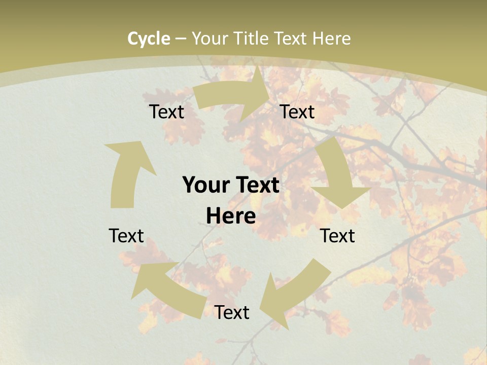 Outdoors Gold Vignette PowerPoint Template