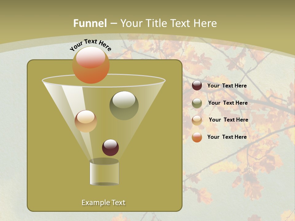 Outdoors Gold Vignette PowerPoint Template