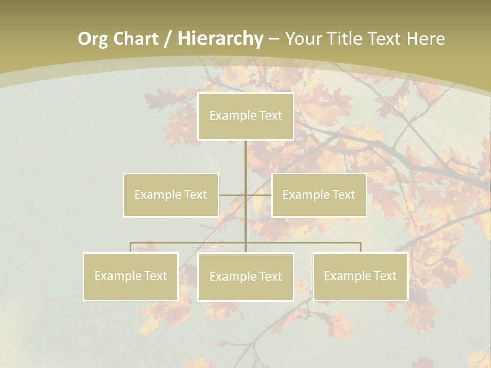 Outdoors Gold Vignette PowerPoint Template