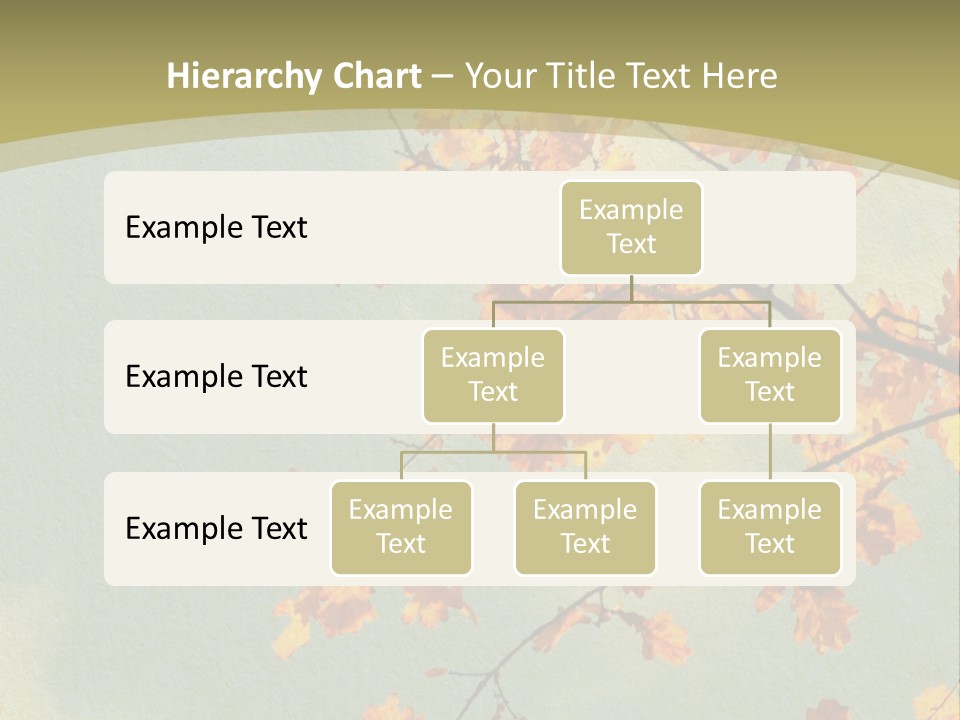 Outdoors Gold Vignette PowerPoint Template