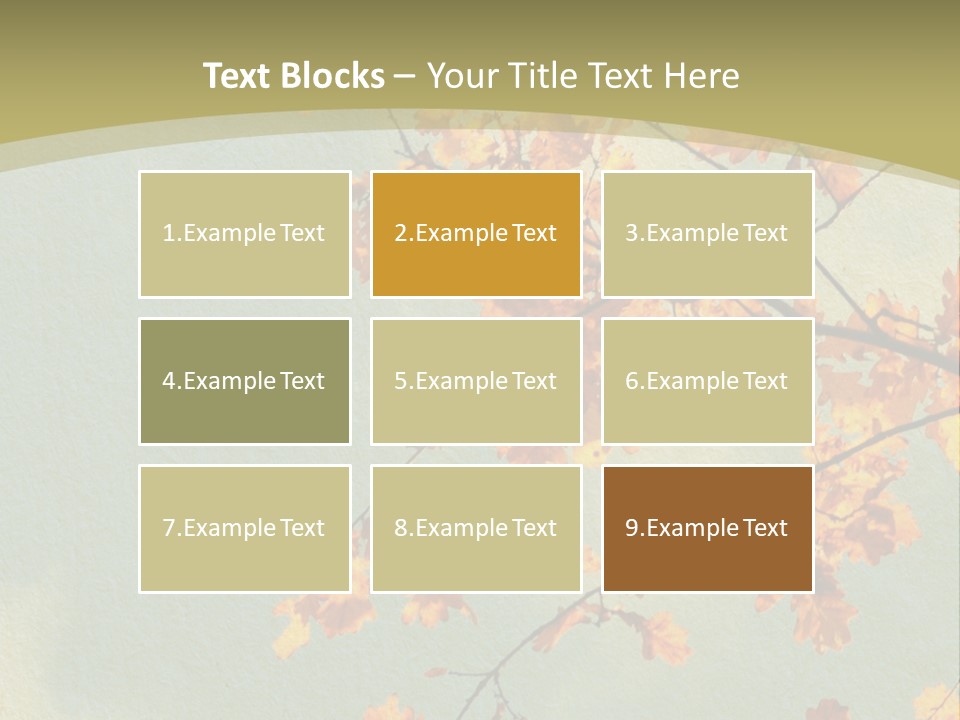 Outdoors Gold Vignette PowerPoint Template