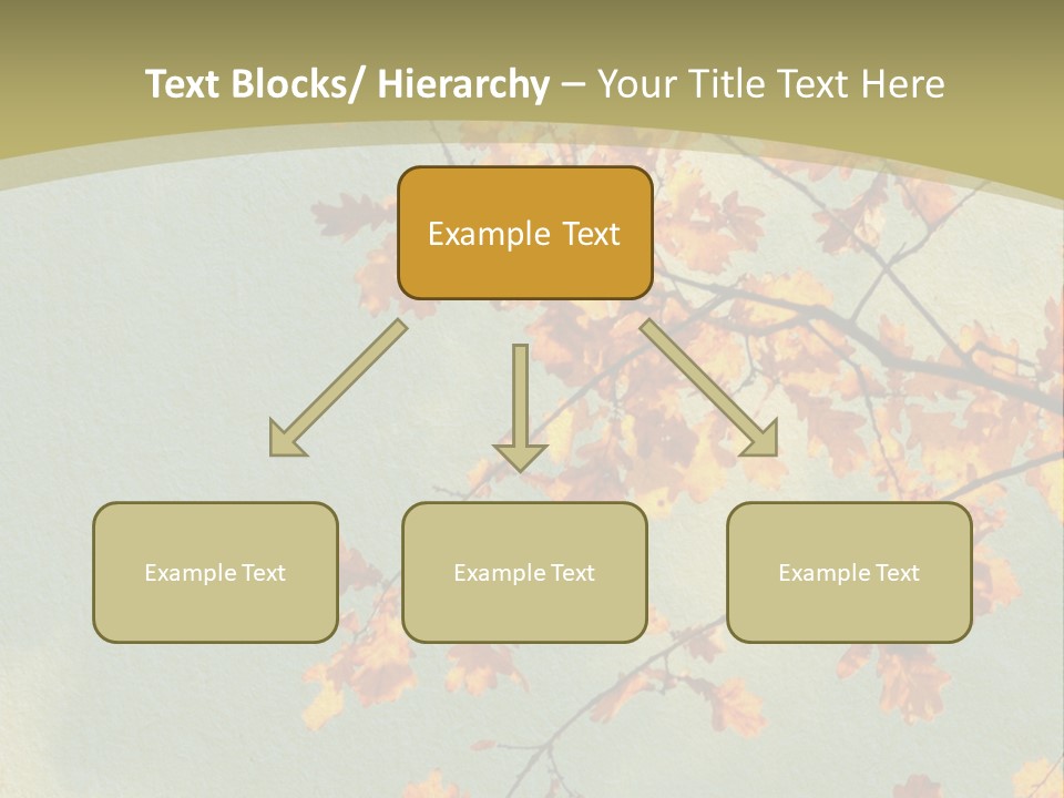 Outdoors Gold Vignette PowerPoint Template