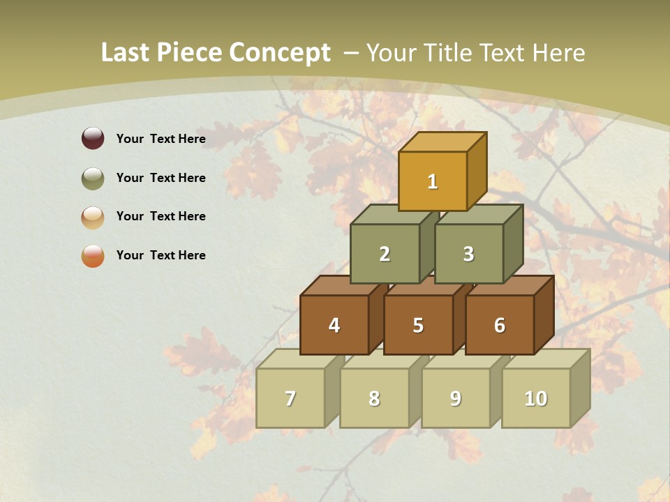 Outdoors Gold Vignette PowerPoint Template