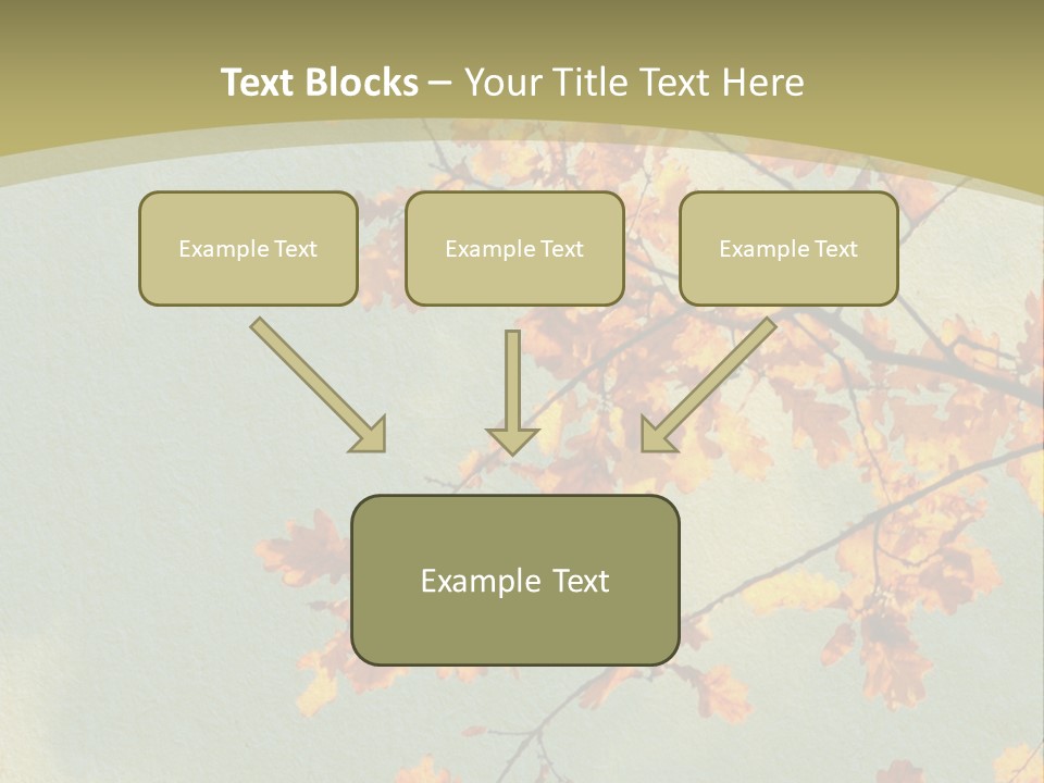 Outdoors Gold Vignette PowerPoint Template
