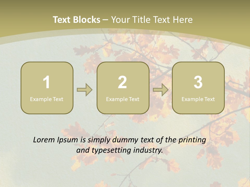 Outdoors Gold Vignette PowerPoint Template