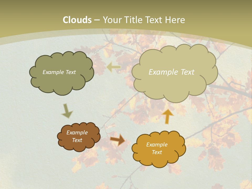 Outdoors Gold Vignette PowerPoint Template