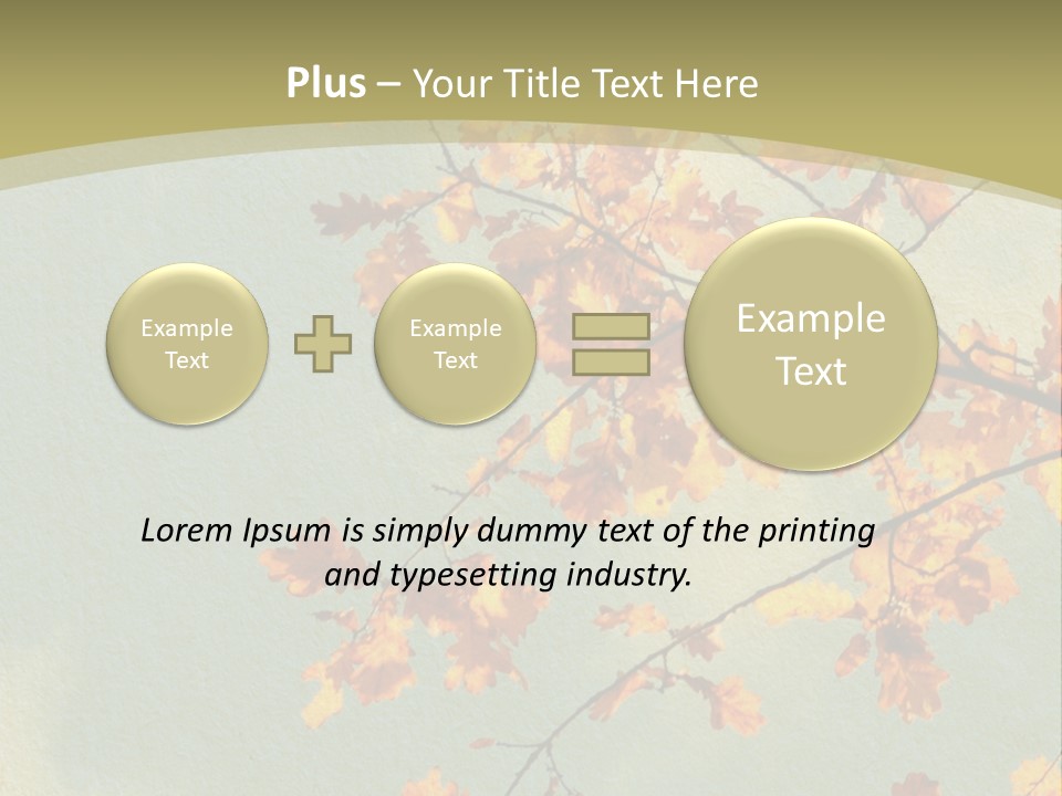 Outdoors Gold Vignette PowerPoint Template