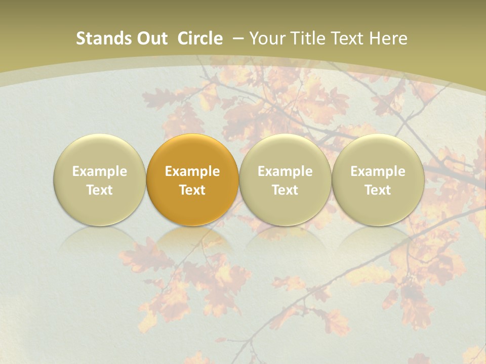 Outdoors Gold Vignette PowerPoint Template