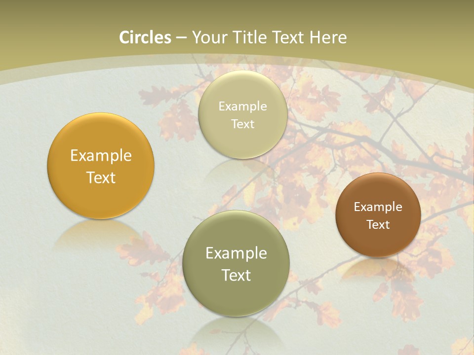 Outdoors Gold Vignette PowerPoint Template