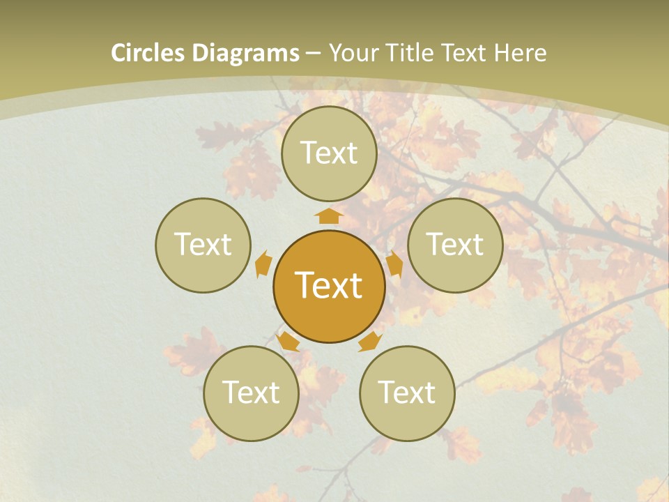 Outdoors Gold Vignette PowerPoint Template