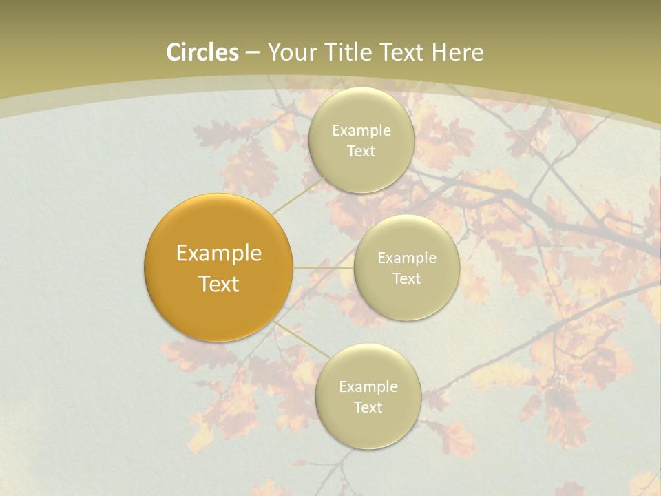 Outdoors Gold Vignette PowerPoint Template