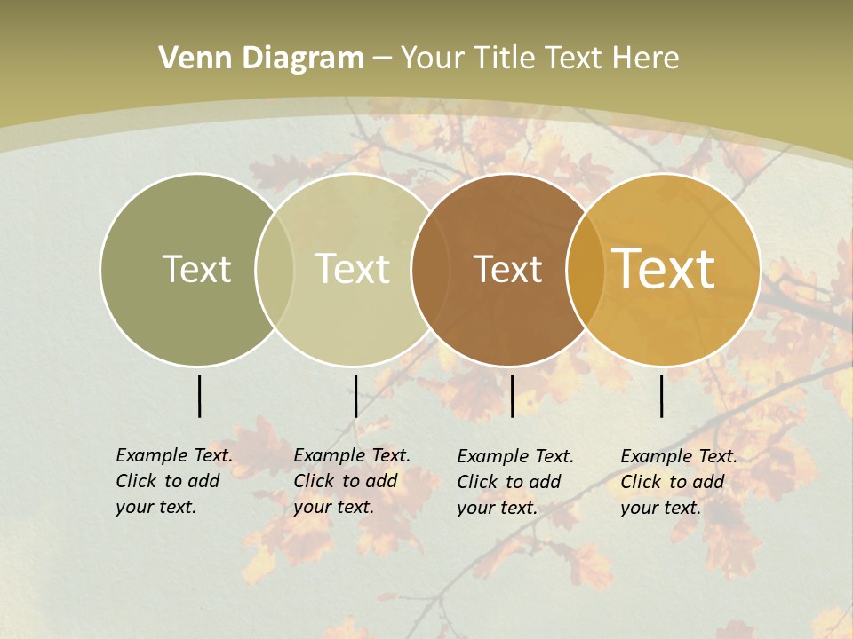 Outdoors Gold Vignette PowerPoint Template