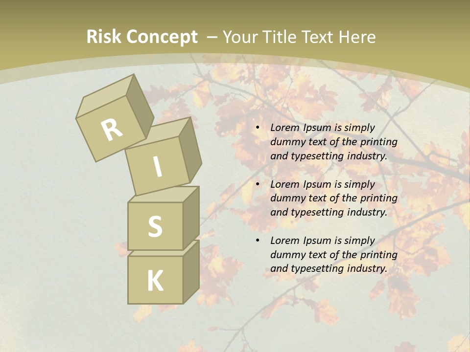 Outdoors Gold Vignette PowerPoint Template