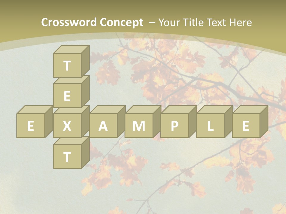 Outdoors Gold Vignette PowerPoint Template