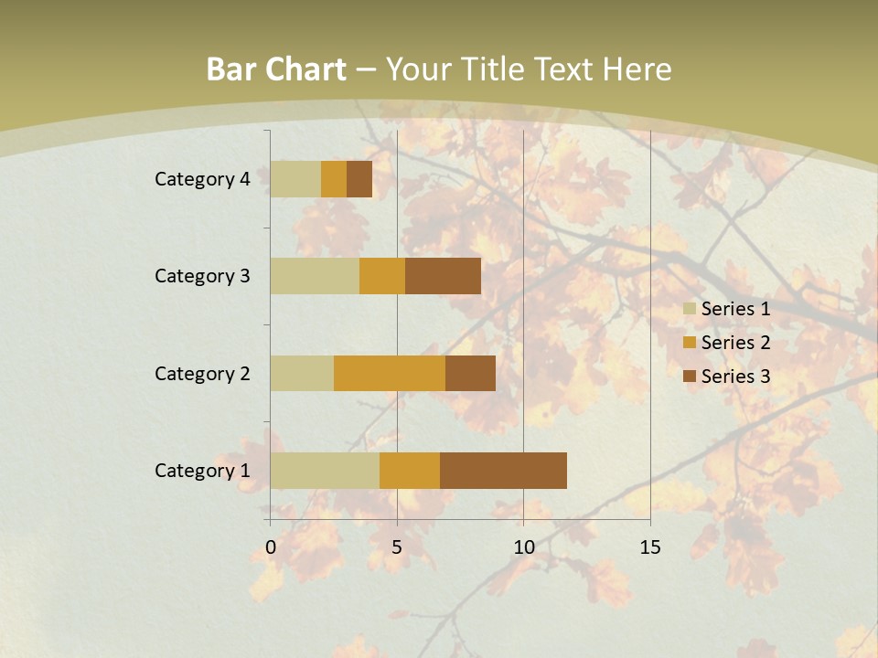 Outdoors Gold Vignette PowerPoint Template