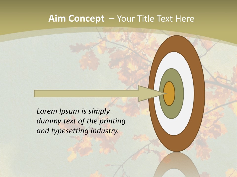 Outdoors Gold Vignette PowerPoint Template