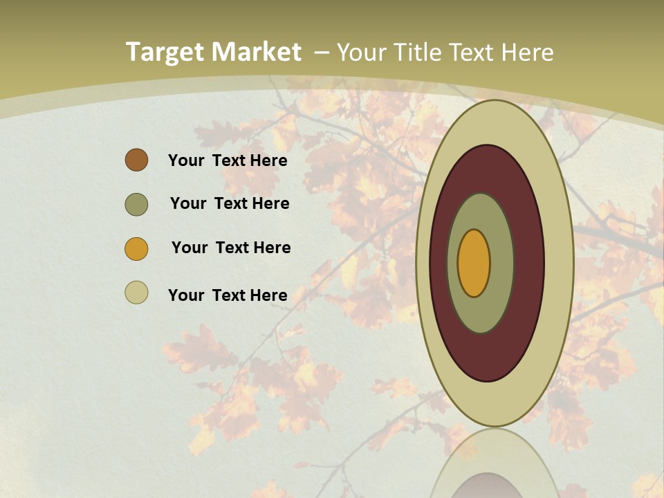 Outdoors Gold Vignette PowerPoint Template