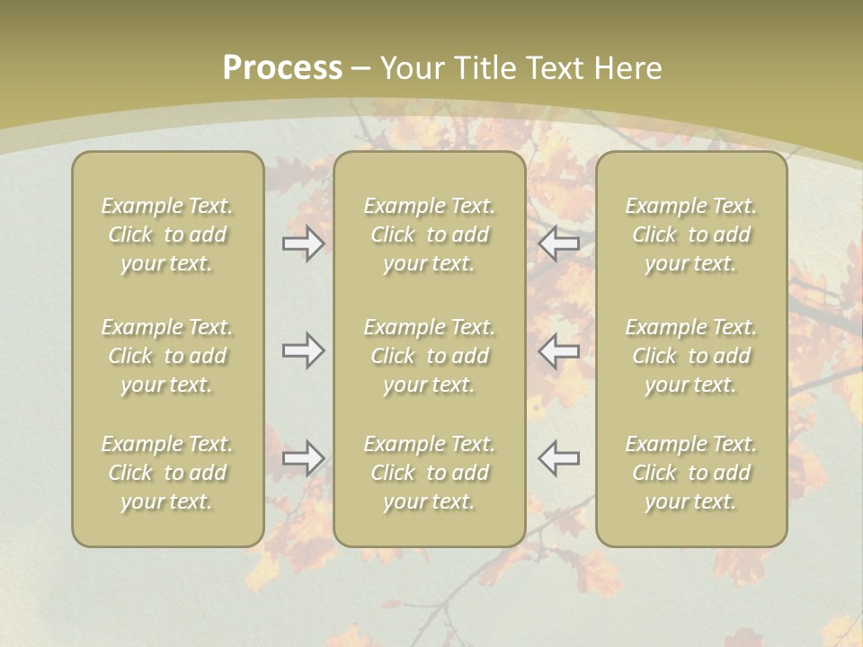 Outdoors Gold Vignette PowerPoint Template