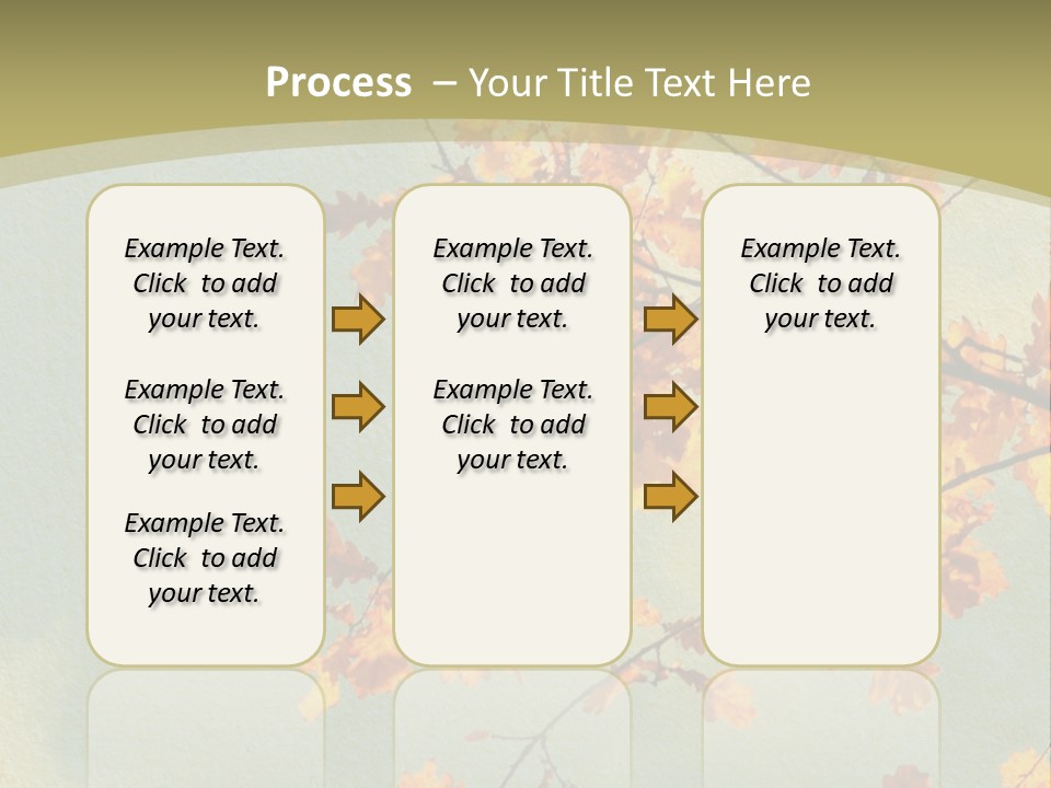 Outdoors Gold Vignette PowerPoint Template