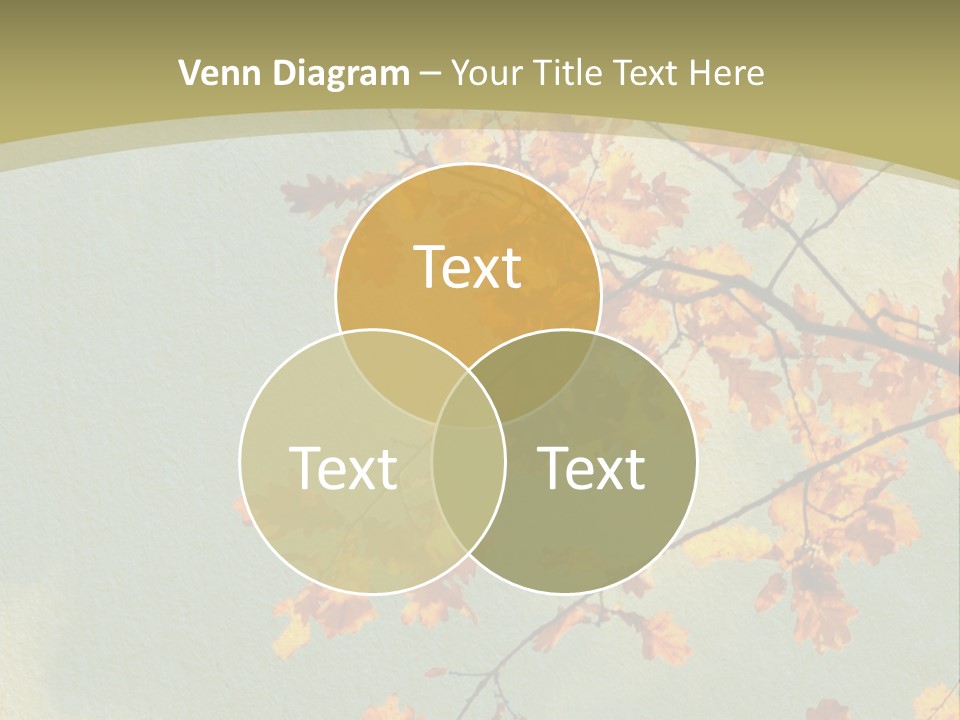 Outdoors Gold Vignette PowerPoint Template