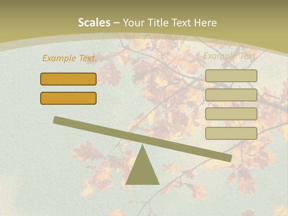 Outdoors Gold Vignette PowerPoint Template