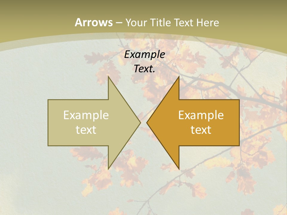 Outdoors Gold Vignette PowerPoint Template