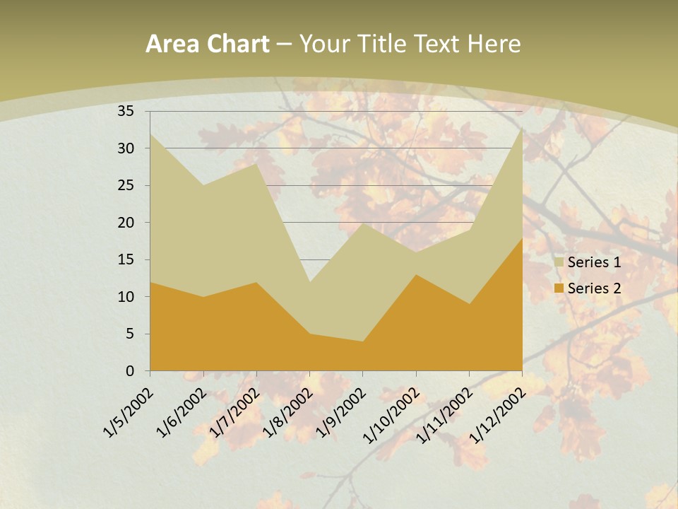 Outdoors Gold Vignette PowerPoint Template