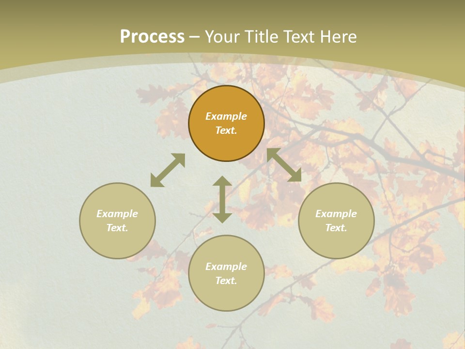 Outdoors Gold Vignette PowerPoint Template