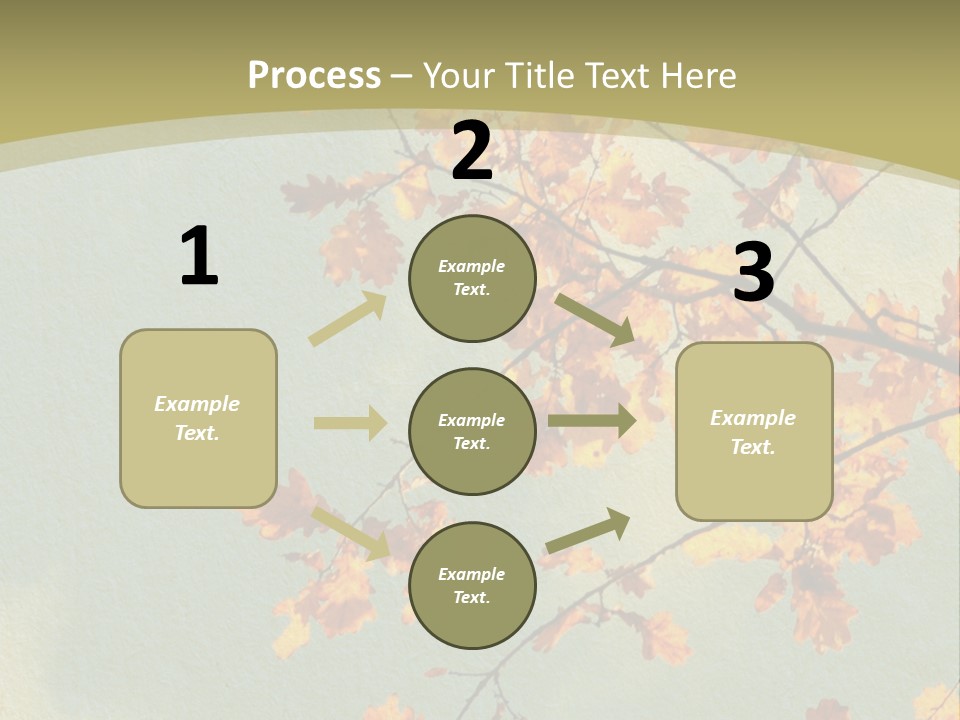 Outdoors Gold Vignette PowerPoint Template