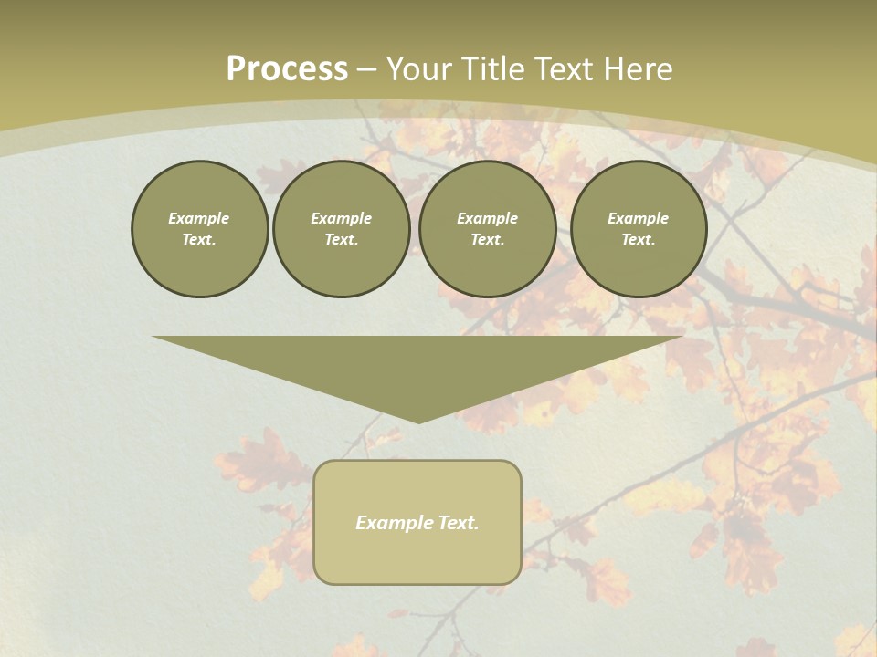 Outdoors Gold Vignette PowerPoint Template