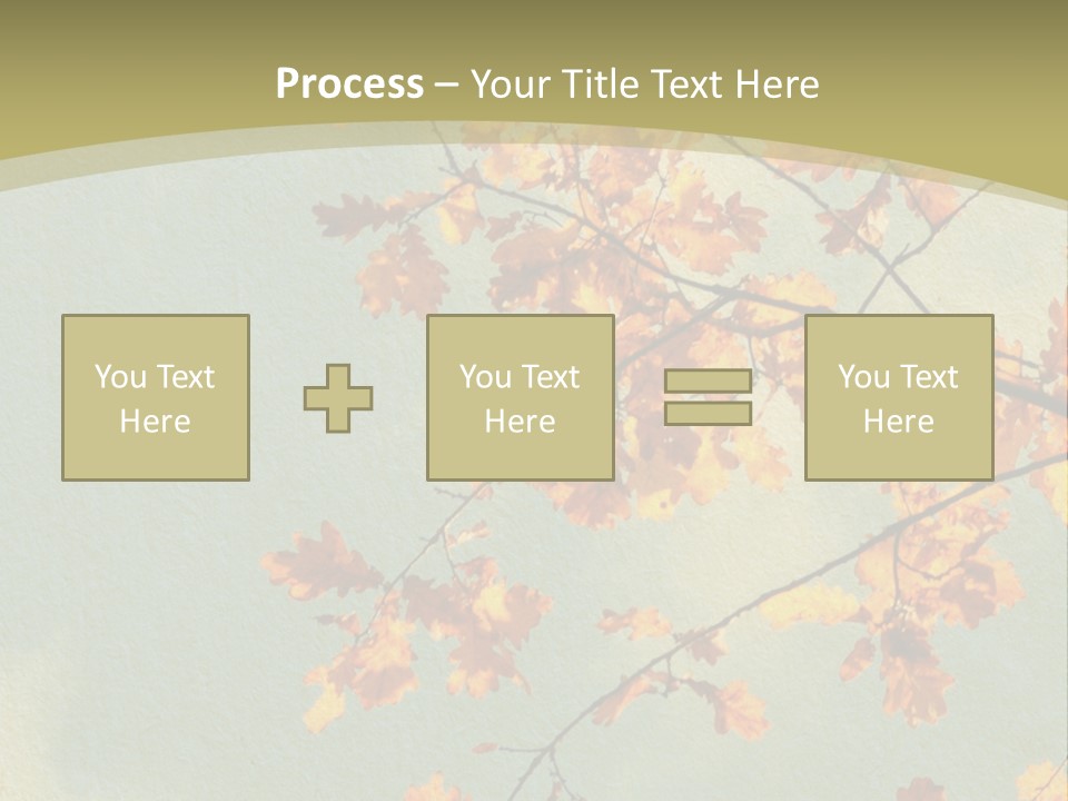 Outdoors Gold Vignette PowerPoint Template