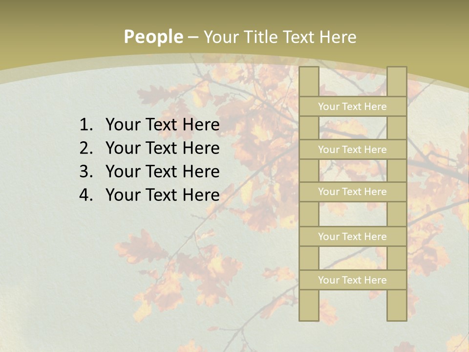 Outdoors Gold Vignette PowerPoint Template