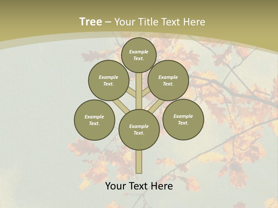 Outdoors Gold Vignette PowerPoint Template