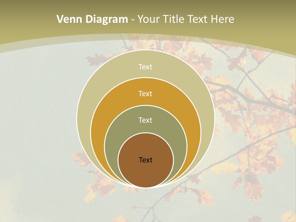 Outdoors Gold Vignette PowerPoint Template