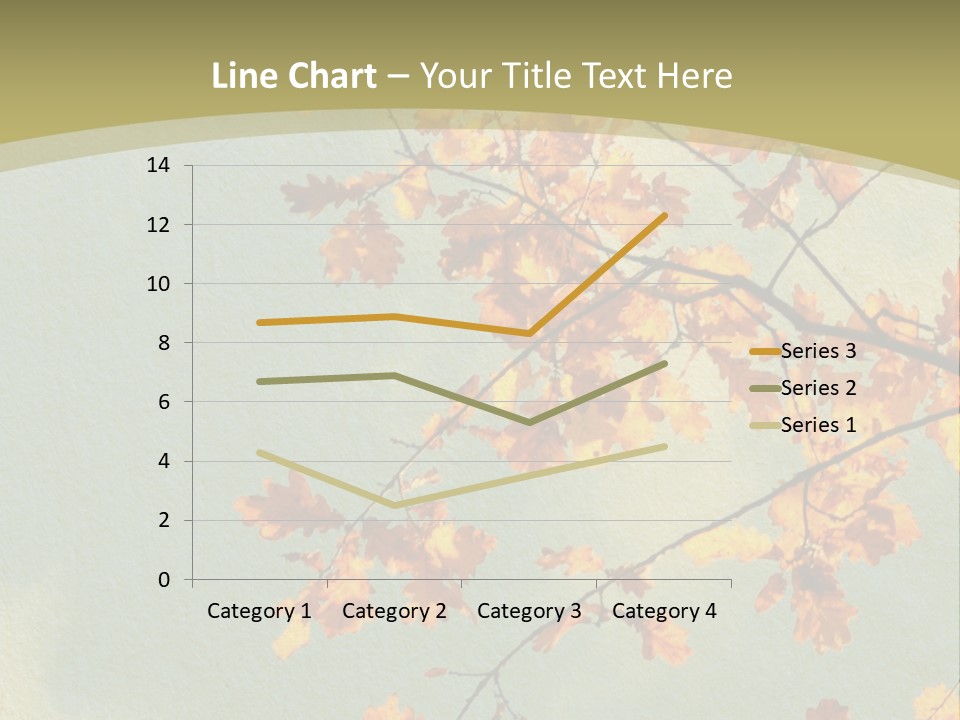 Outdoors Gold Vignette PowerPoint Template