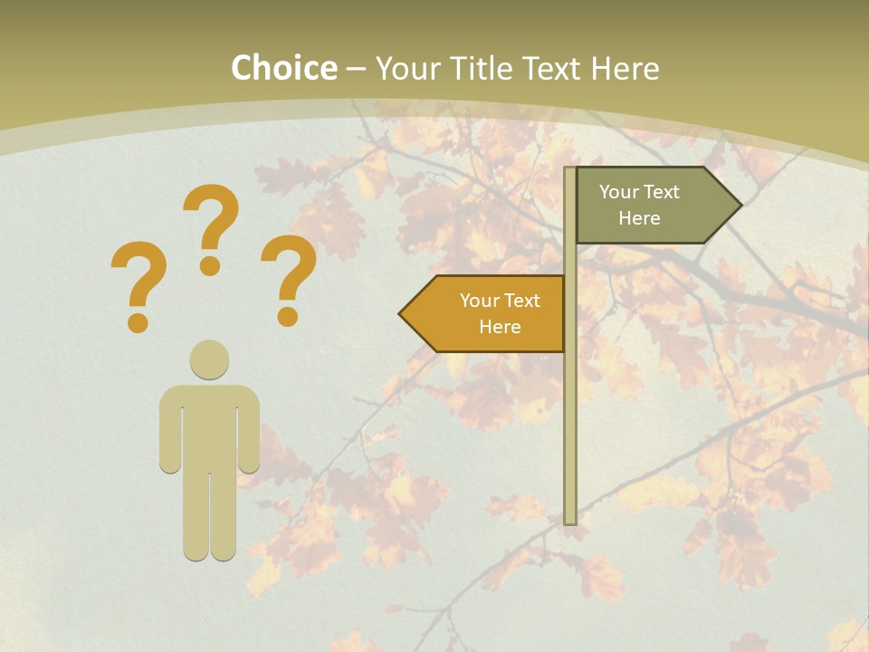 Outdoors Gold Vignette PowerPoint Template