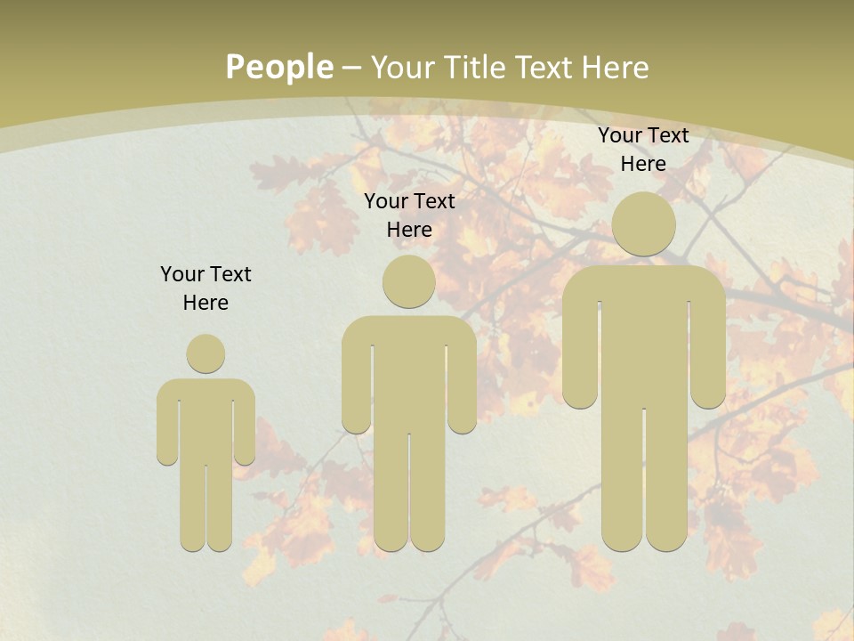 Outdoors Gold Vignette PowerPoint Template