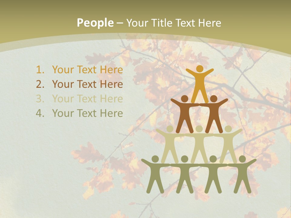Outdoors Gold Vignette PowerPoint Template