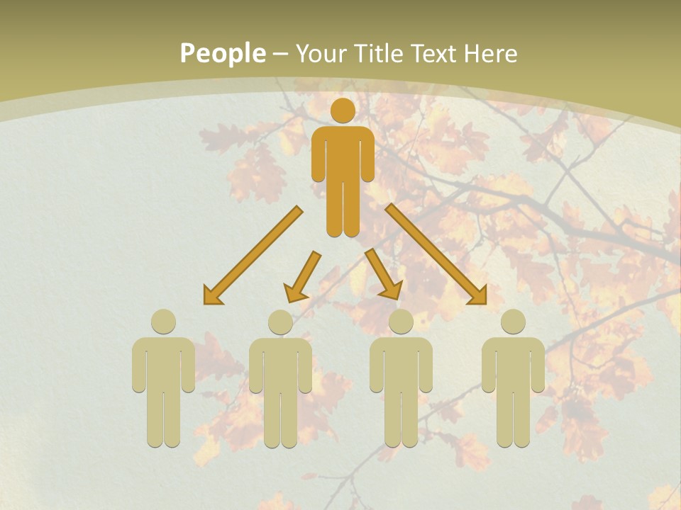 Outdoors Gold Vignette PowerPoint Template