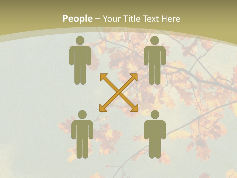 Outdoors Gold Vignette PowerPoint Template