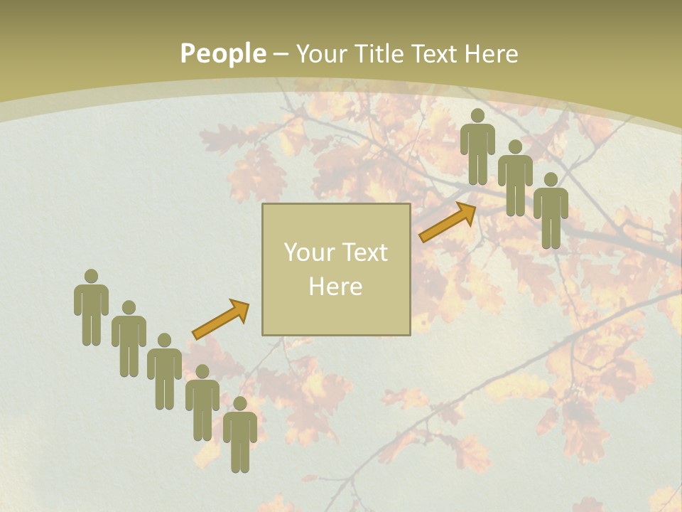 Outdoors Gold Vignette PowerPoint Template