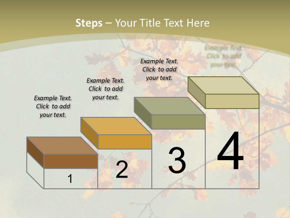 Outdoors Gold Vignette PowerPoint Template