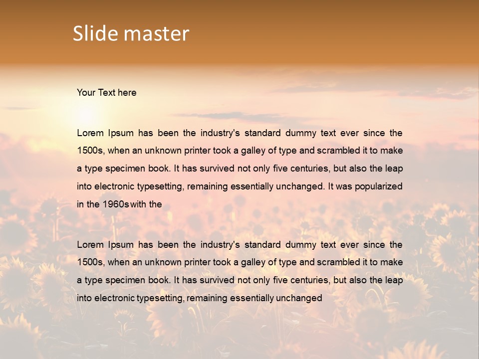 Flower Fiery Vibrant PowerPoint Template